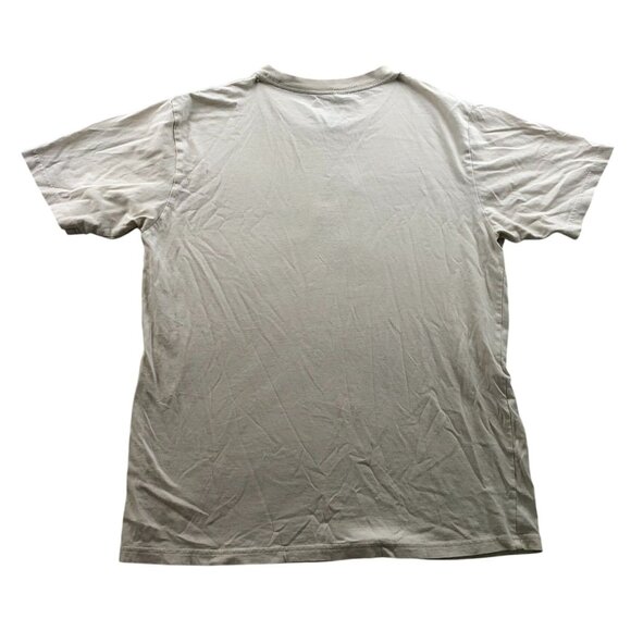 Tommy Hilfiger Mens T-Shirt Size XL Short Sleeve Beige Graphic Tee Casual Top - Picture 2 of 8